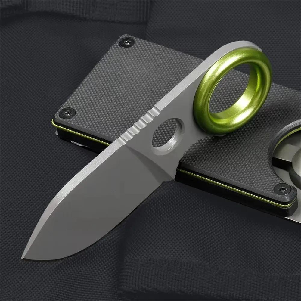 Edc Carry Fixed Blade - 미니 링형 고정날 나이프 스테인리스 스틸