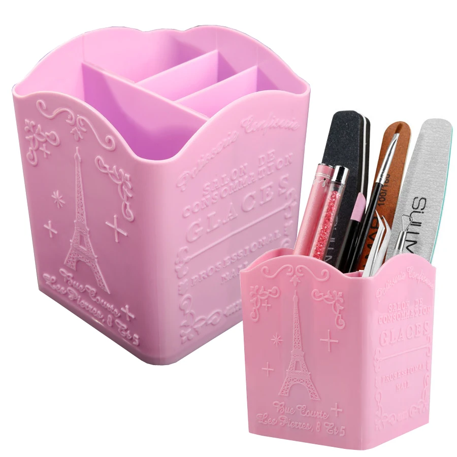 Nail File Titanium - 4칸 네일 아트 브러쉬 홀더, 메이크업