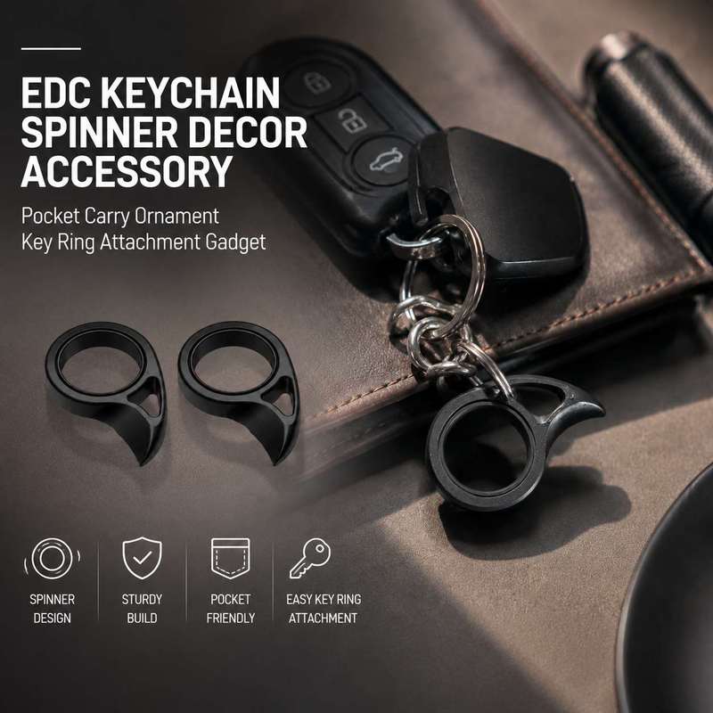 Edc Carry Accessories - EDC 키체인 스피너 장식 액세서리 포켓