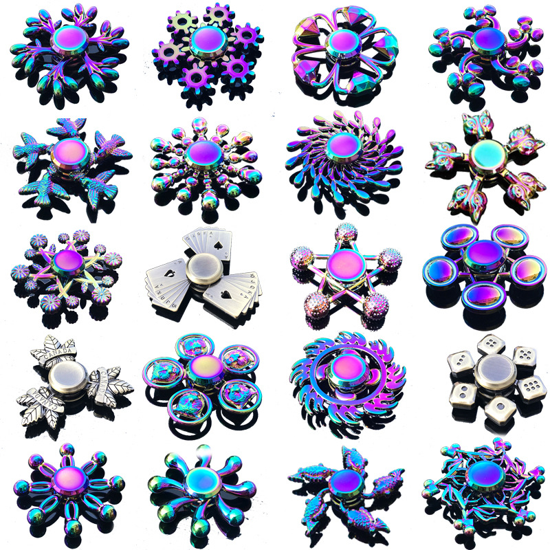 Fidget Spinner Bearing - 레인보우 Fidget 금속 회 전자 다채로운