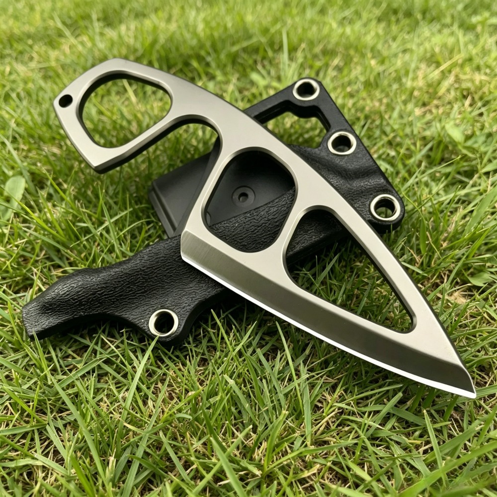 Edc Carry Fixed Blade - 고경도 넥 나이프 440C 블레이드, 카이덱스