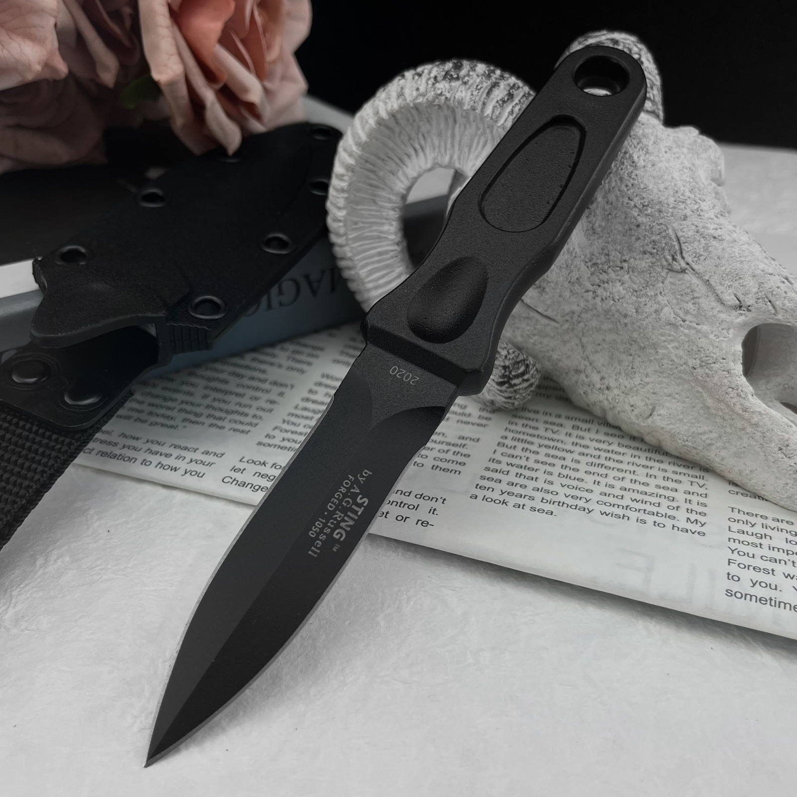 Edc Carry Fixed Blade - 다용도 고정날 나이프 8Cr13MoV 스틸 아웃도어