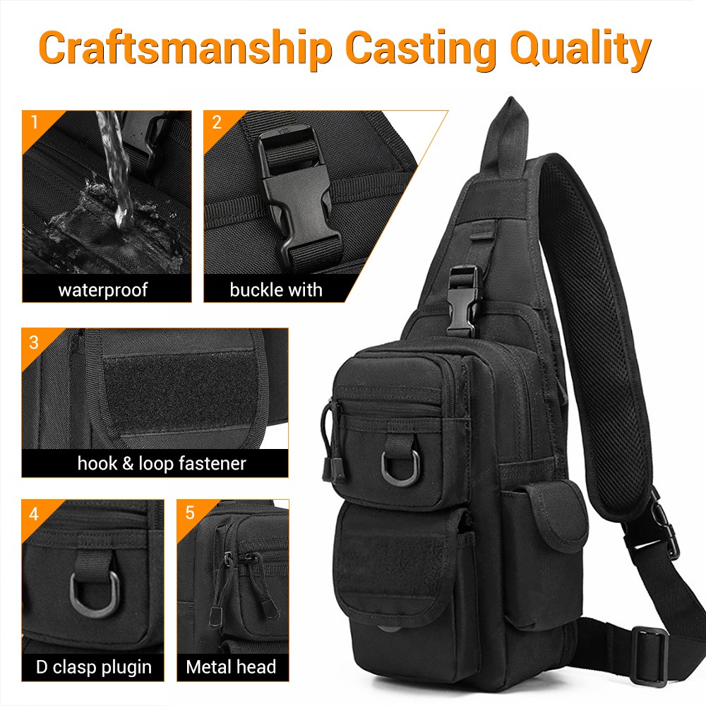 전술 권총 가방 캐리 건 가방 숨겨진 권총 홀스터 권총 - Edc Concealed Carry Sling Bag 리뷰 및 가격