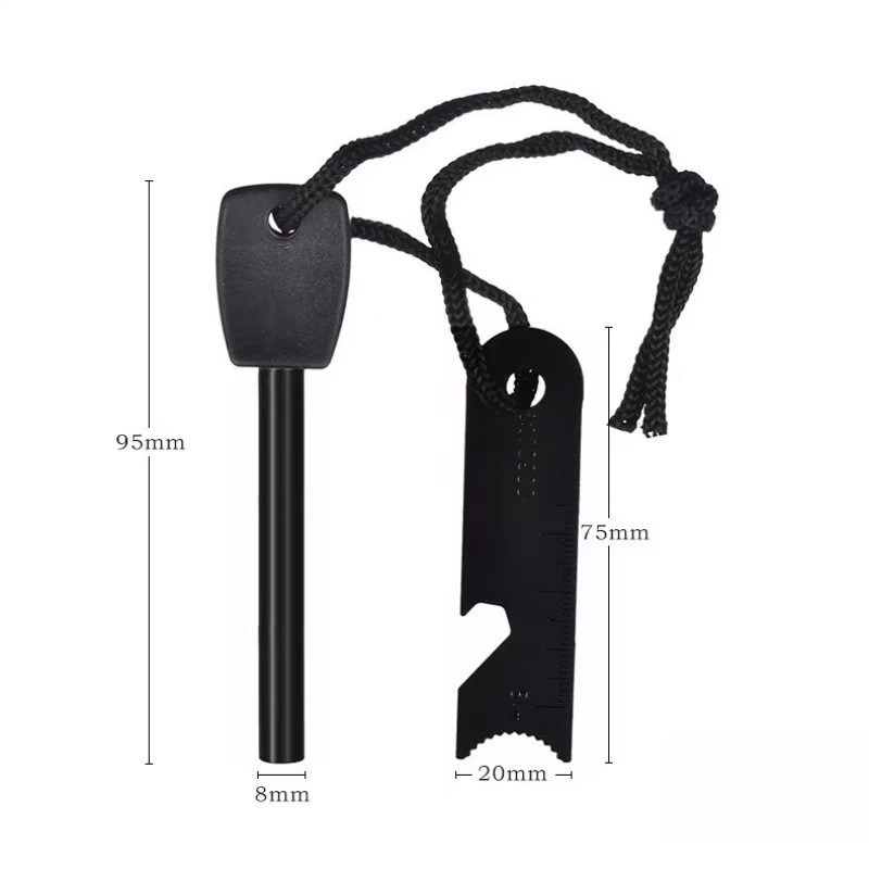 야외 생존용 플린트 파이어 스타터, 나무 손잡이, 다기 - Ferro Rod Striker 리뷰 및 가격