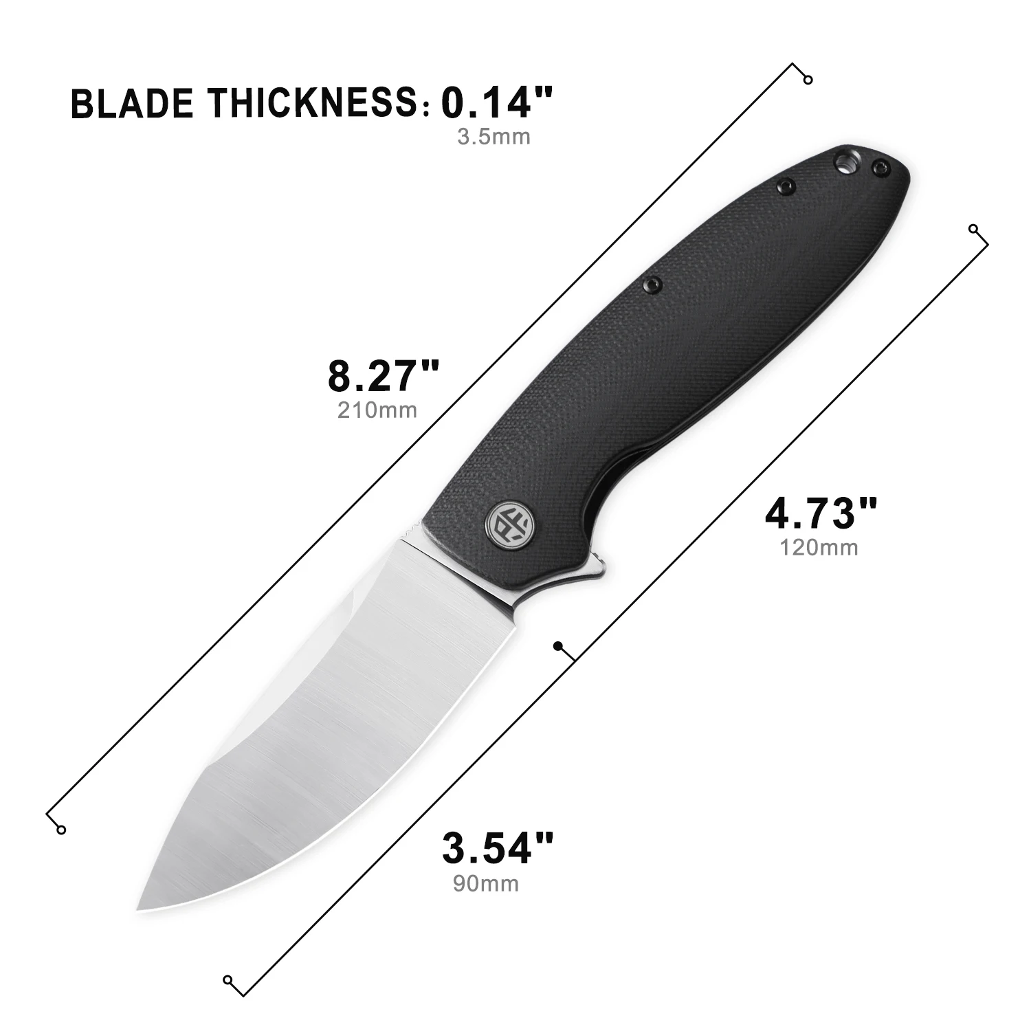 Petrified Fish PFB01 접는 칼 D2 강 - Pocket Knife Ceramic 리뷰 및 가격