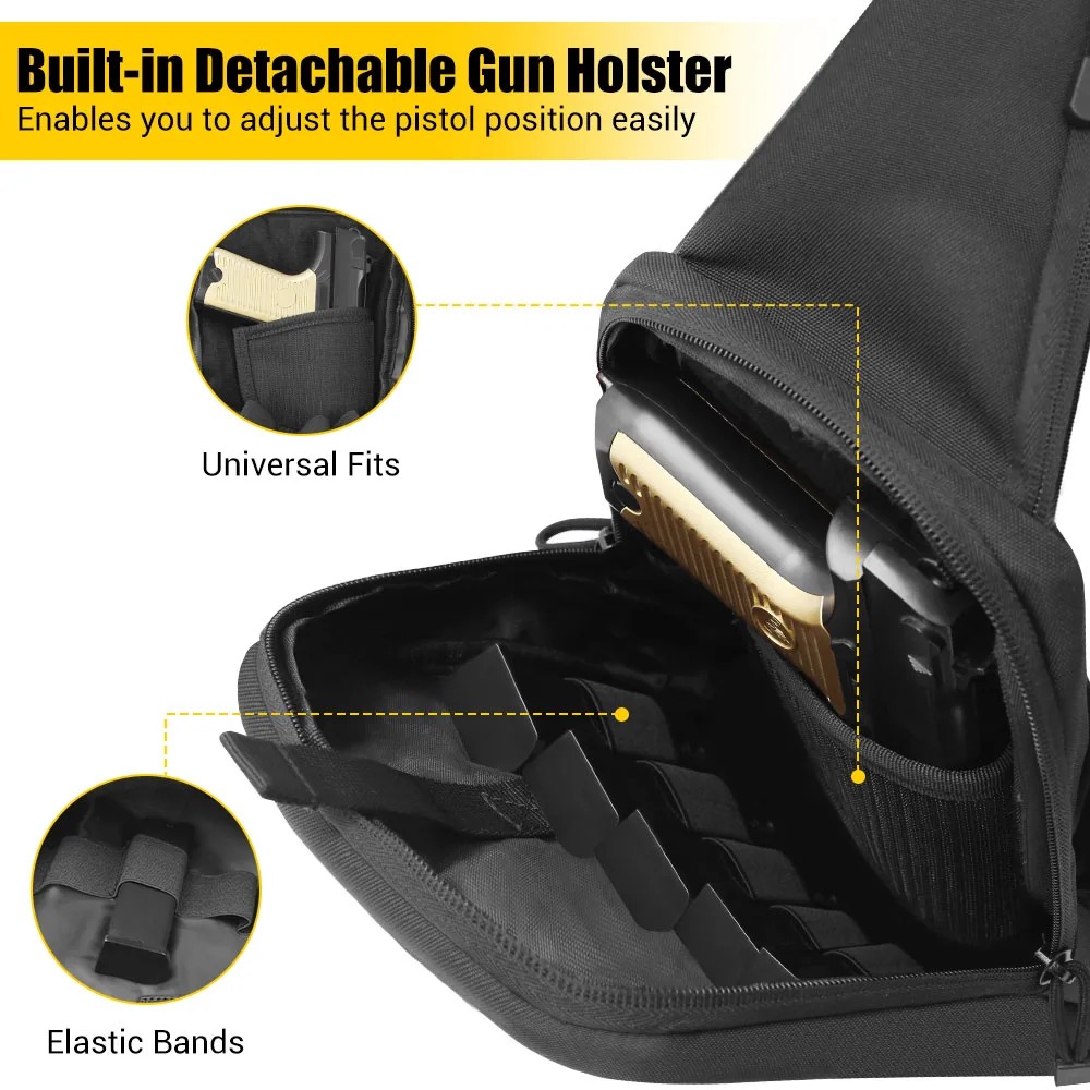 숨김 휴대용 가슴총 가방 권총 보관 가방 전술 슬링 숄 - Edc Concealed Carry Sling Bag 리뷰 및 가격