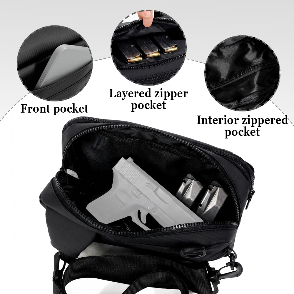 전술 권총 가방 은닉 휴대용 권총 보관 가슴 가방 크로 - Edc Concealed Carry Sling Bag 리뷰 및 가격