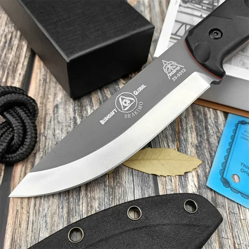 휴대용 D2강 고정날 야외 생존 나이프 나일론 유리 섬 - Edc Carry Fixed Blade 리뷰 및 가격