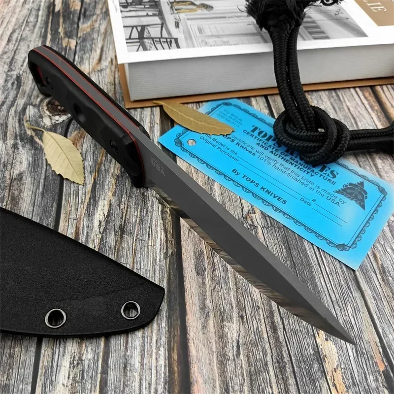 휴대용 D2강 고정날 야외 생존 나이프 나일론 유리 섬 - Edc Carry Fixed Blade 리뷰 및 가격