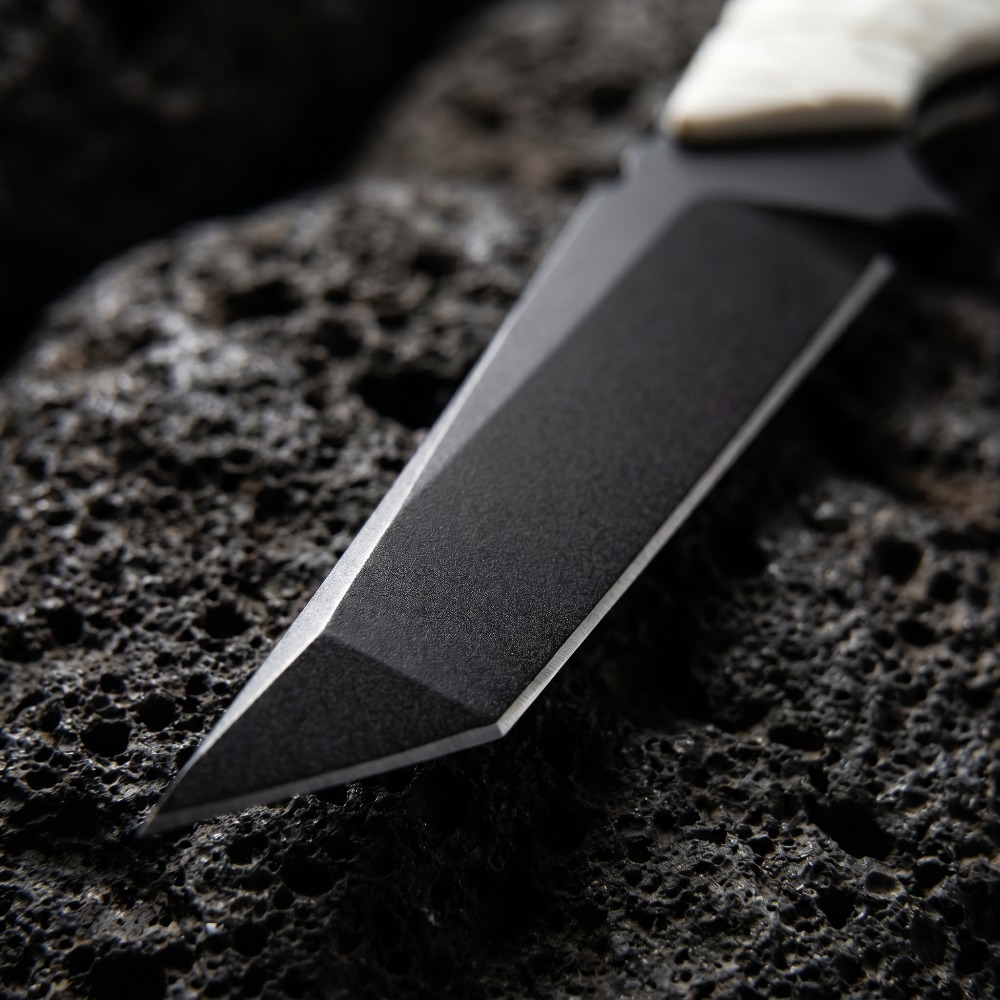 새로운 고정형 나이프, 화이트 G10 핸들, D2 블레 - Edc Carry Fixed Blade 리뷰 및 가격