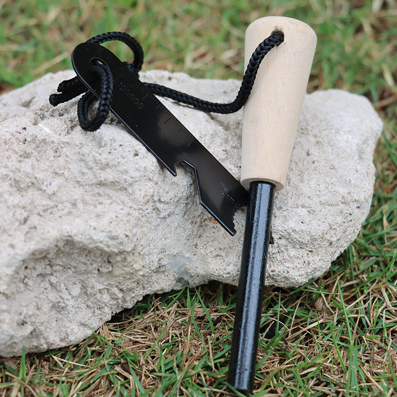 휴대용 야외용 불꽃석, 마그네슘 스틱, 총기류, 나무  - Ferro Rod Striker 리뷰 및 가격