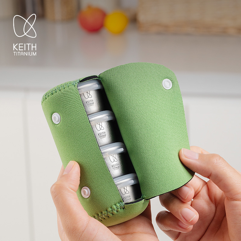 KEITH 4Pcs 미니 순수 티타늄 밀폐 용기 25m - Appendix Carry Edc 리뷰 및 가격