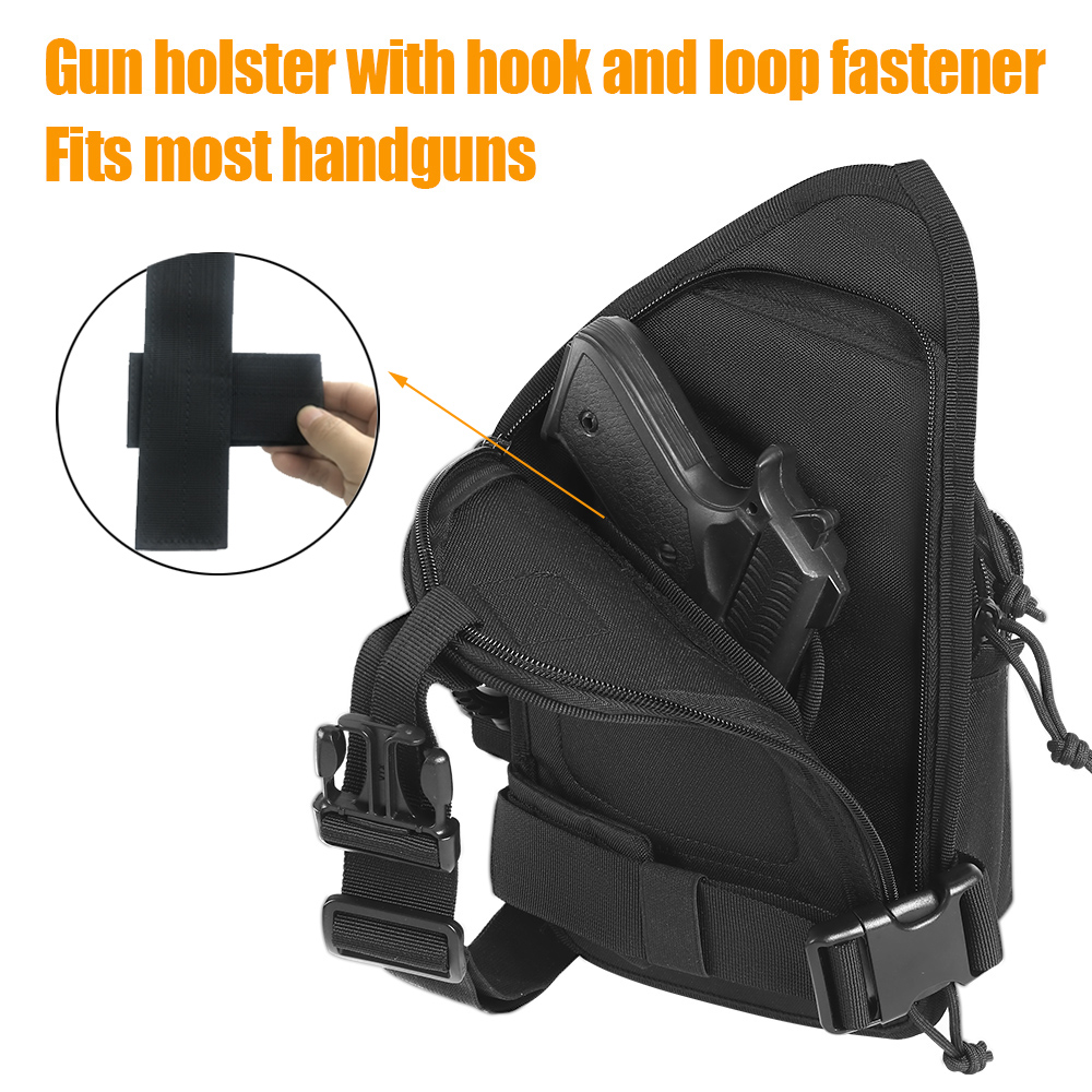 숨김 휴대용 가방 전술 크로스바디 슬링 백팩 숄더 건  - Edc Concealed Carry Sling Bag 리뷰 및 가격