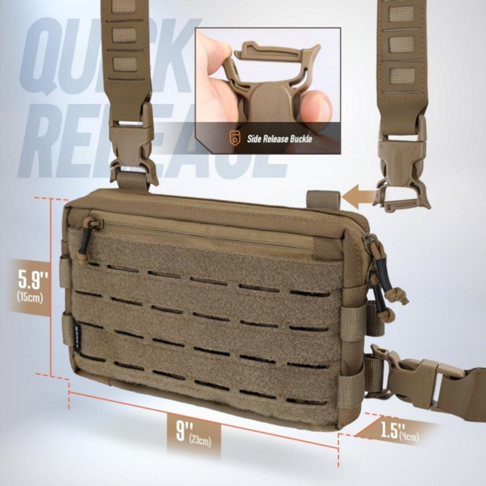 패션 1000D 나일론 남성용 가슴 가방 반사 스트립  - Edc Carry Kit 리뷰 및 가격