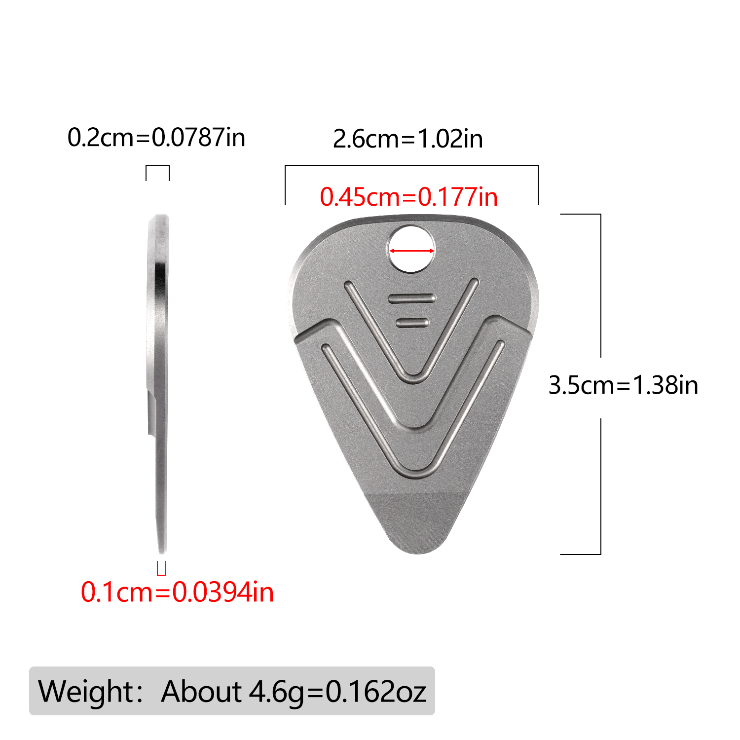 휴대용 티타늄 EDC 프라이 도구 기타 픽 목걸이 미끄 - Edc Carry Accessories 리뷰 및 가격