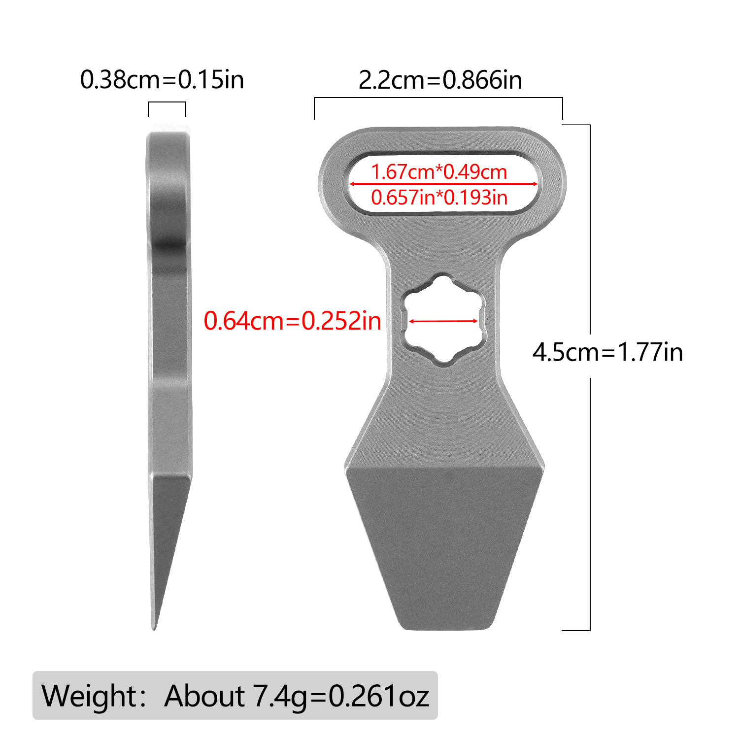 TC4 티타늄 합금 키체인 펜던트 다기능 EDC 프라이 - Edc Carry Accessories 리뷰 및 가격