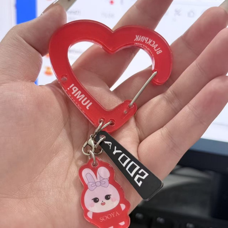 블랙핑크 러블리 아크릴 팬 테마 상품 귀여운 장식용 카 - Carabiner Keychain 리뷰 및 가격