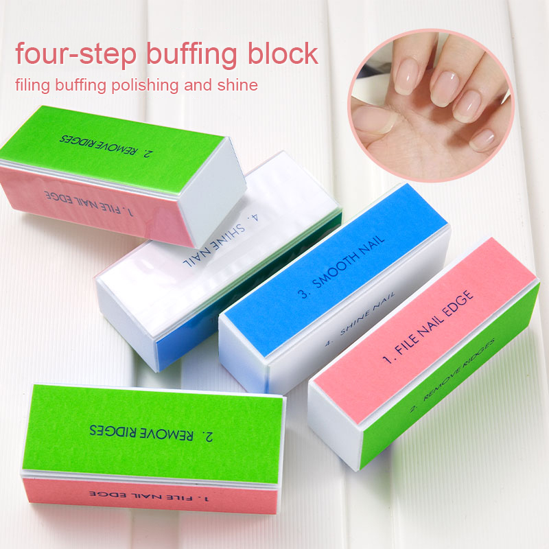 5/10pcs 네일 버퍼 블록 4 단계 다채로운 버핑  - Nail File Titanium 리뷰 및 가격